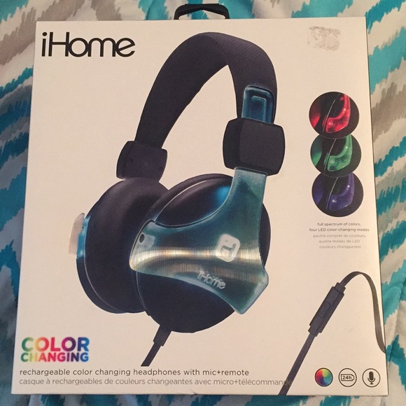 Brand new, unused ihome color changing headphones - Picture 1 of 3